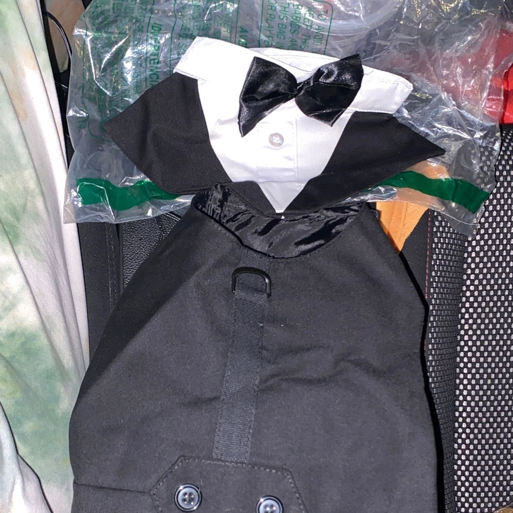 Dog Black and White Tuxedo Costume
